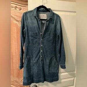 NWOT Frank & Eileen Dark Blue Denim Ireland Dress